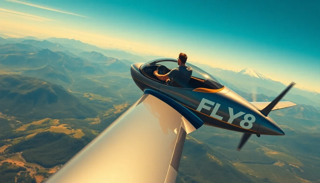 FLY88 aircraft soaring above breathtaking landscapes, capturing the essence of adventure and travel.