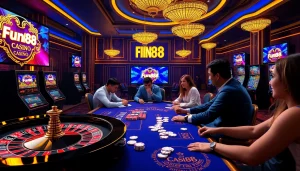 Experience the thrill of Fun88's online casino with vibrant tables and engaging players.