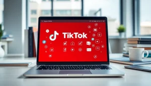 Engaging TikTok SMM panel interface showcasing dynamic marketing tools and vibrant features.