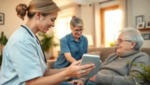 Senior caregivers Austin TX providing compassionate support in a warm, inviting home environment.