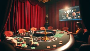 Experience thrilling poker action at the 789 club casino with vibrant chips and cards.