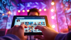 Explore onlyfans image search with a vibrant digital interface showcasing profile matches.