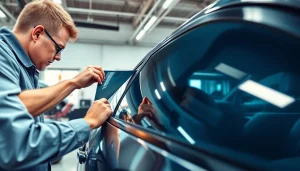 Enhancing vehicle style and protection with window tinting Cleveland TN by skilled technicians.