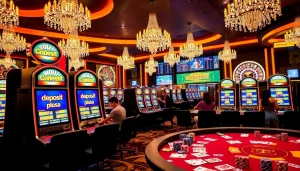 Experience the thrill of slot deposit pulsa in an exciting casino environment.