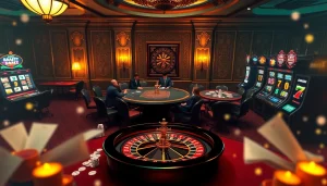 Players strategizing at a luxurious poker table, enhancing the 88XX gambling experience.