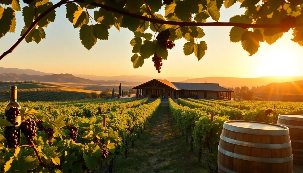 Indulge in the scenic beauty of Winery Sacramento with vineyards and tasting room.