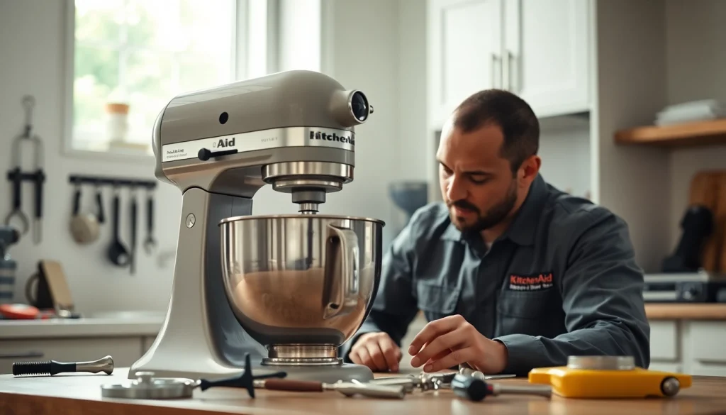 Expert performing kitchenaid appliance repair ottawa ensuring high-quality service with precision