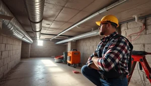 Crawl Space Restoration assessment in a well-lit, organized area showcasing professional tools and clean insulation.