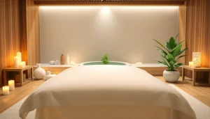 평화로운 마사지 환경에서 구미스웨디시의 고요함을 경험하세요.