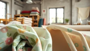 Dunne katoen stof in verschillende kleuren en patronen, perfect voor modeontwerp.