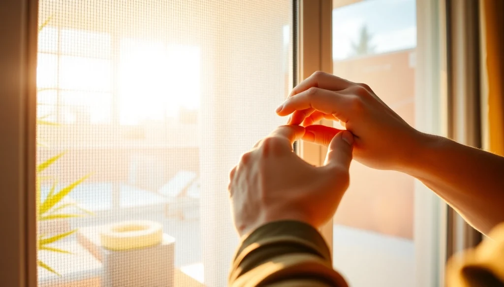 Moskitiery na wymiar w nowoczesnym wnętrzu, idealnie dopasowane do okien.