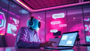 Interactive NSFW AI chatbot interface showcasing immersive storytelling and vibrant graphics.