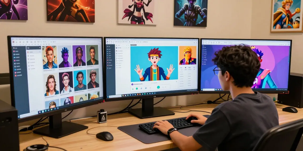 Creating a unique avatar in the Status game, showcasing vibrant customization options and engaging fandoms.